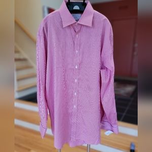 Charles Tyrwhitt men's shirt red puppytooth